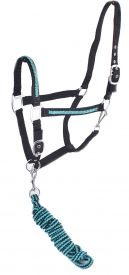 Full Size adjustable nylon halter with 10ft lead #2